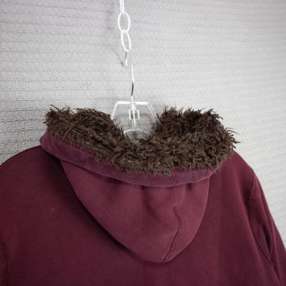 Y2K Aeropostale Fur lined zip up hoodie sweatshirt - Picture 13 of 13